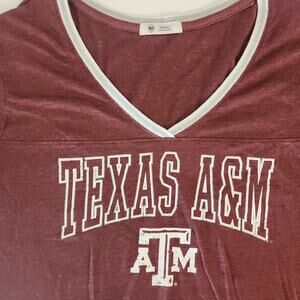 Womens Vneck Texas A&M Aggies Tshirt Size Small